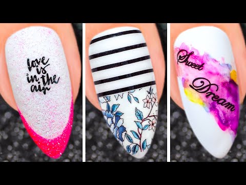 Easy And Cute White Nail Art Design 2020 ❤️💅 Compilation | Simple Nails Art Ideas Compilation #488