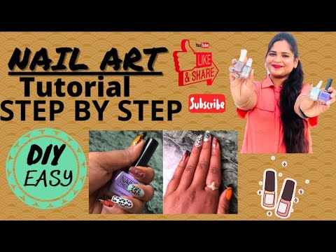 Easy Nail Art Designs | Step by Step | 5Types | Without Tool #nailart #nails  #easynailartdesign