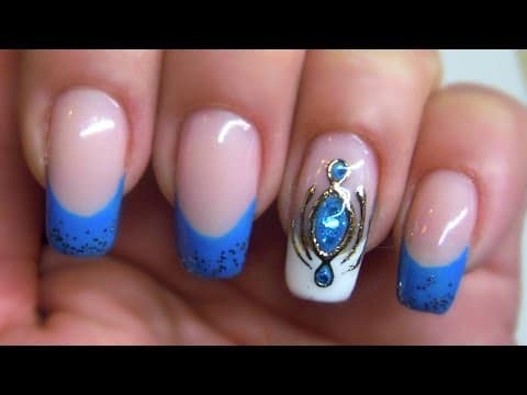 Liquid Stone nailart