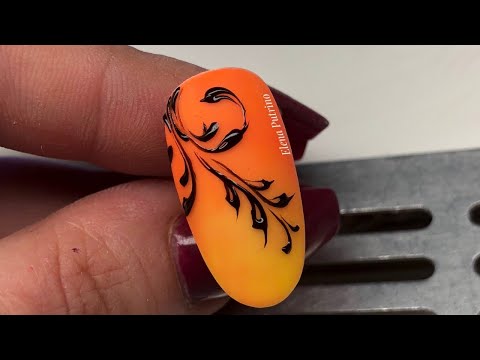 #nails #nailart #nailgel  Tutorial Nail art riccioli in gel