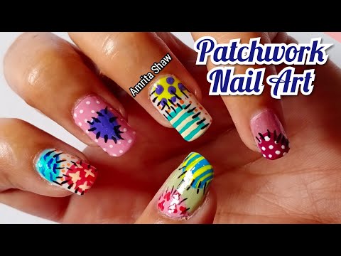 Patchwork Nail Art / Simple nailart tutorial