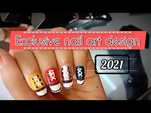 Brand New Colorfull Shoe Design Nail Art Tutorial | Nailart | Makeup       #nailart #nails #makeup