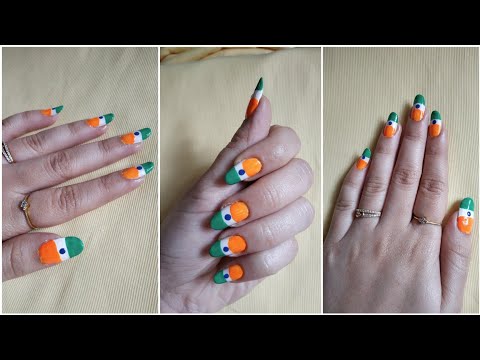 Nail Art Design on Republic Day Theme || #IndianRepublicDay #NailArt