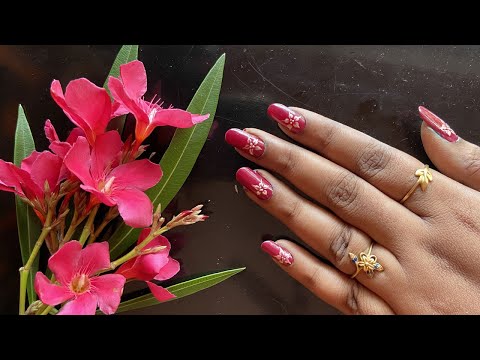 Nail art with normal needle | Nail art without nail art tools  #nailart #nailpolish