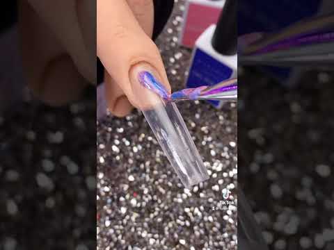 Spring Marble Gel Nail Art #shorts #nails #nailart