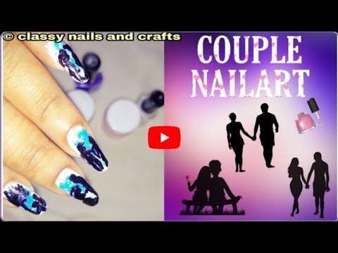 Valentine's Nailart| Couples Nailart Tutorial |Freehand Couple Propose Nailart Designs |Easy NailArt