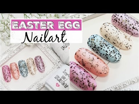 Paas ei nailart met stempels en matte topcoat ♥ Beautynailsfun.nl