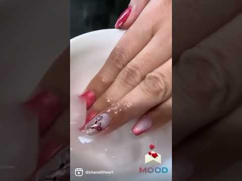 Hearts Nail art #nailart