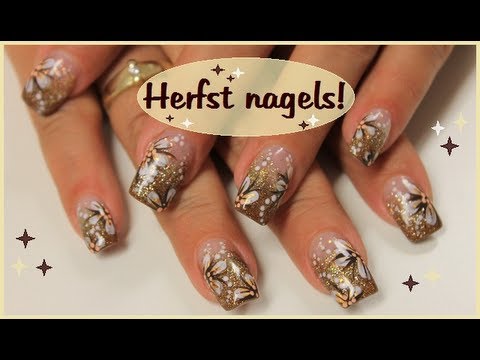 Herfst nagels met acryl en NailArt +Bloopies!