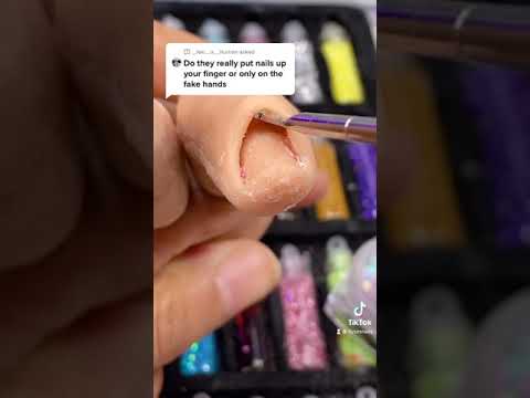 Question: Do they really put nails up your finger? #nails #shorts #nailart