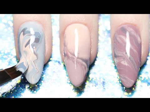 3 Easy Gel Polish MARBLE Ideas! 💅