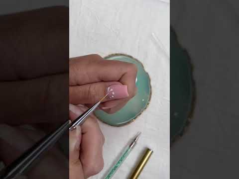 Floral Nail Art | Gel Nail Art #nailart #shorts #shortvideo #nails
