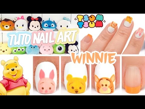 Nail art ♡ Tsum Tsum Winnie l'ourson