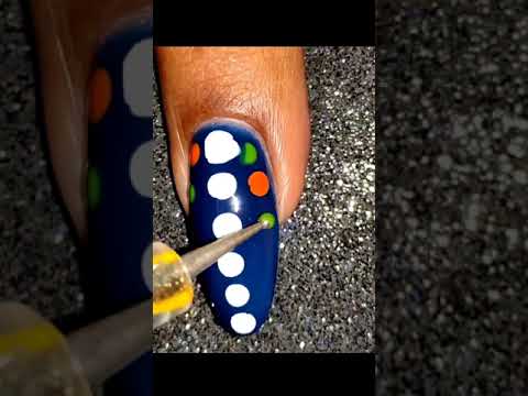 Dotting marble nail art design #shorts #youtubeshorts #nailart