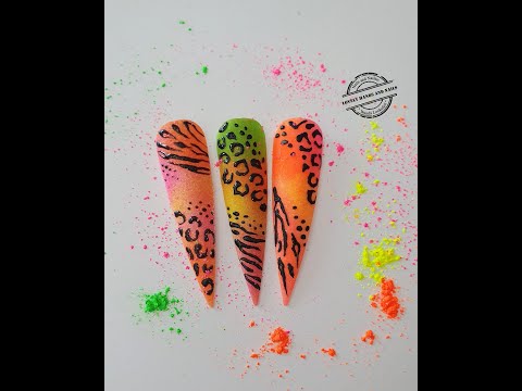 Nailart met de Neon Pigmenten van Urban Nails