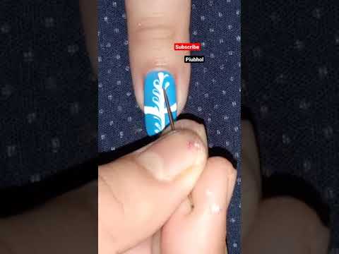 easy nail art tutorial design 💅#nailart #short