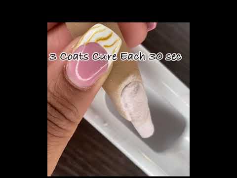 Feather nail art | Kiara Sky Nails #gelnails #dippowdernails #nailart #nails #kiarasky #tutorial