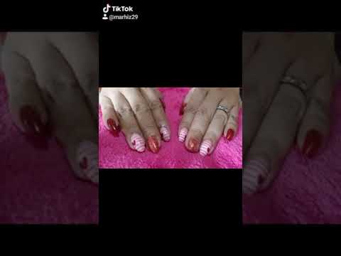 Gel polish with nail art #nailart