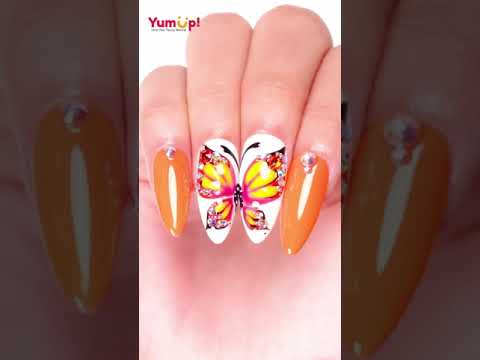 Butterfly Nail Art 💅🤩#nailart #nails