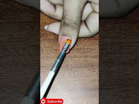 Quick Glitter Nail Art Design // Nail Art Tutorial #diy #nailart #tutorial #shorts #youtubeshorts