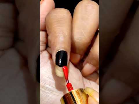 Easy nail art #nailart #marbelnailart #Shorts #ytshorts