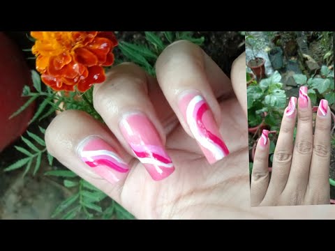 Simple Nailart tutorial design 💅 beautiful nail art #nailart #youtube