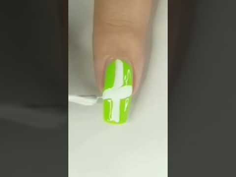 easy  marble nail art at home using needle #nailart #shorts #naturalnails