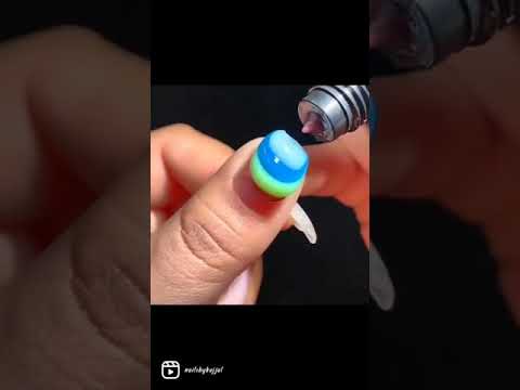 Easy nail art.              #art #diycrafts #diynailart #diy #nailart #diynails #nails