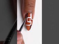 Simple Easy Freehand Geometric Nail Art Design #nailart#cutenailartl#newnail2022#nailartforbeginner#