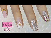 Decoracion de uñas FLOR en 3D para PRINCIPIANTES | Nail art designs ♥ Nailart By Andy