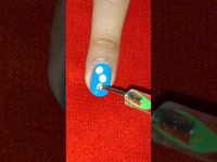 simple nail art tutorial 💅#dry marble nailart